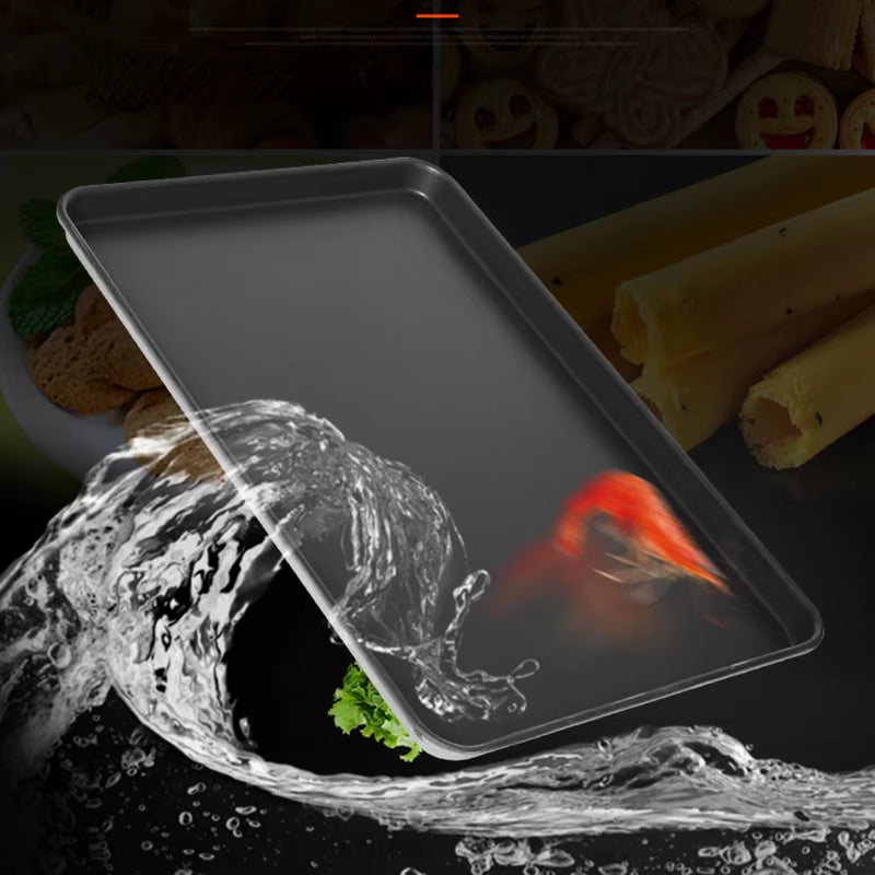 Rectangular Non-Stick Bread Cake Baking Tray Baking Tray Oven Rectangular Black Baking Tray Diy Baking