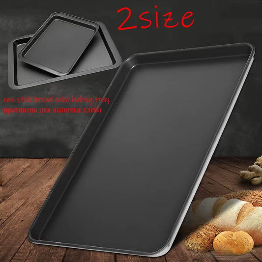 Rectangular Non-Stick Bread Cake Baking Tray Baking Tray Oven Rectangular Black Baking Tray Diy Baking