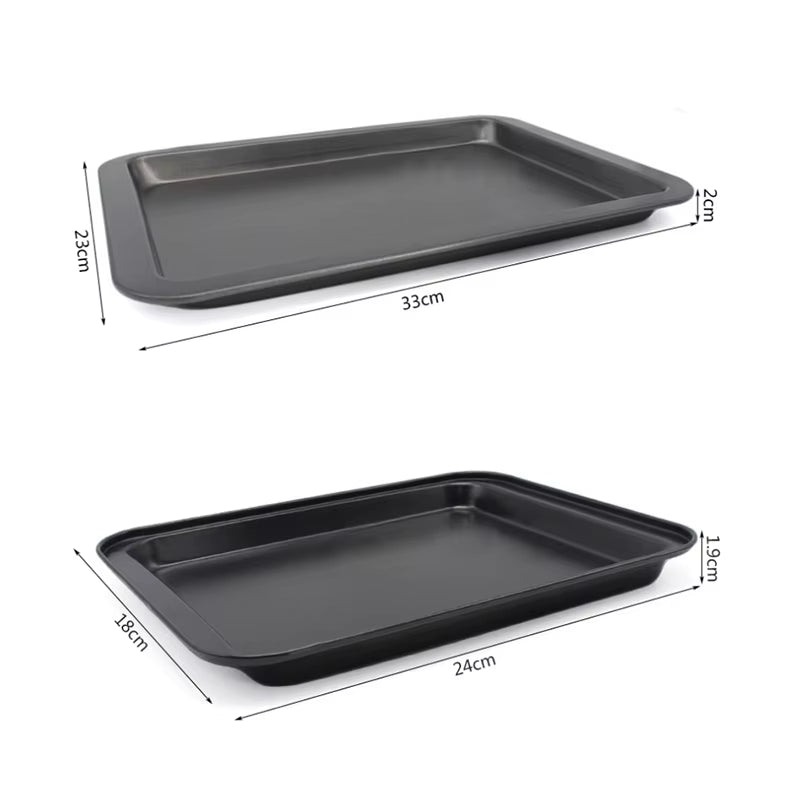 Rectangular Non-Stick Bread Cake Baking Tray Baking Tray Oven Rectangular Black Baking Tray Diy Baking
